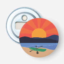 Kayak on the Lake at Sunset