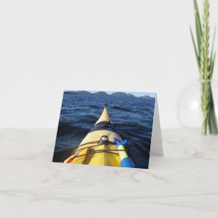 Kayak on the Lake Blank Card