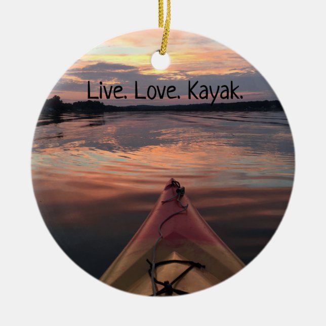 Kayak Ornament (Front)