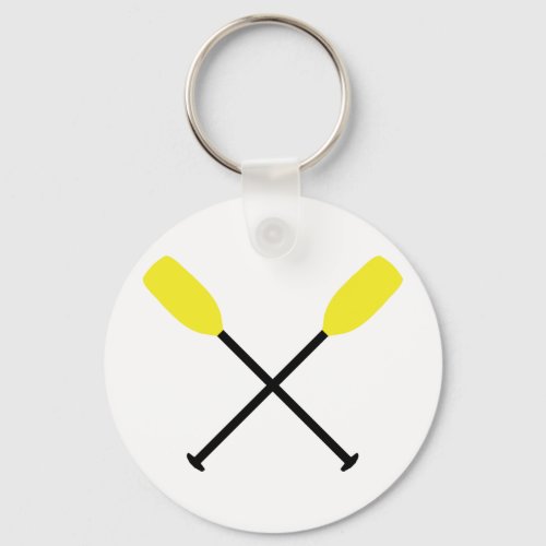 kayak paddles crossed keychain