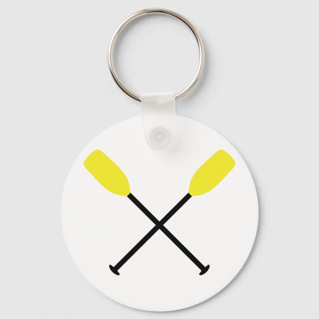 kayak paddles crossed keychain (Front)