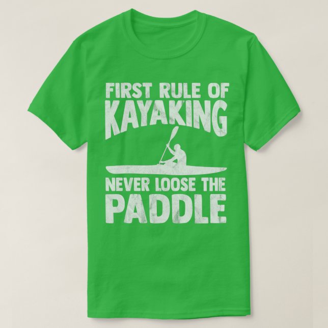 Kayak Paddling White Water Rowing Kayaking Boat 3 T-Shirt (Design Front)
