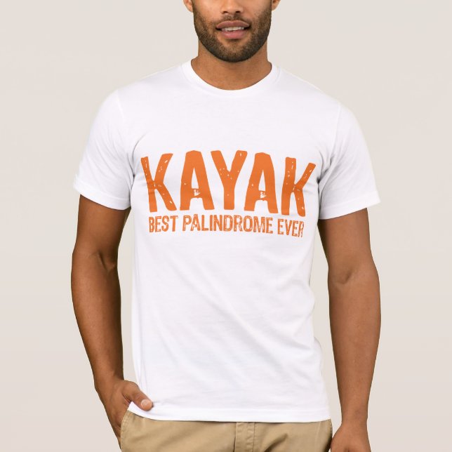 Kayak Palindrome T-Shirt (Front)