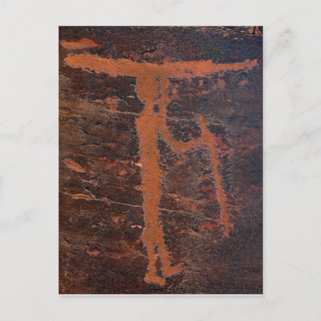 Kayak Petroglyph Postcard (Front)