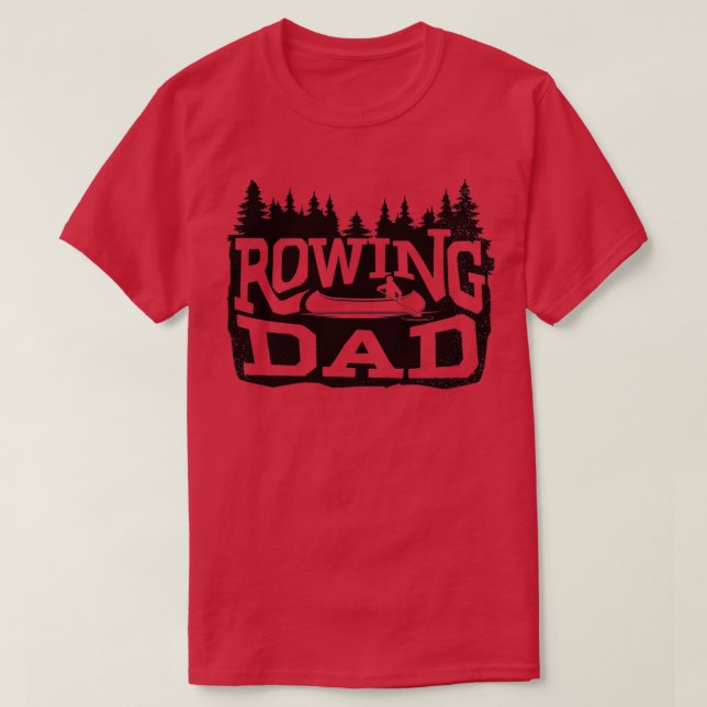 Kayak Rowing Dad T-Shirt (Design Front)