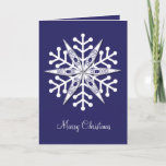 Kayak Snowflake Holiday Card