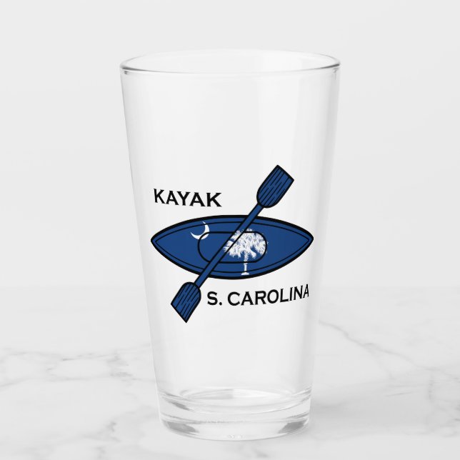 Kayak South Carolina Flag Glass (Front)