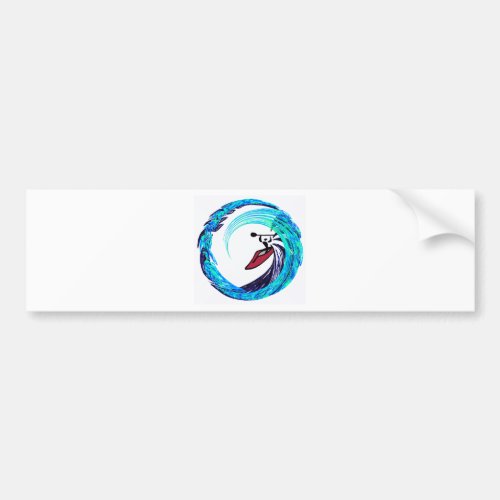 Kayak Surf Patrol Bumper Sticker