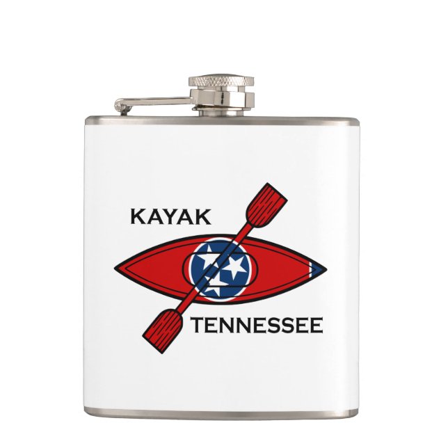 Kayak Tennessee Flag Flask (Front)