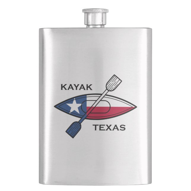 Kayak Texas Flag Flask (Front)