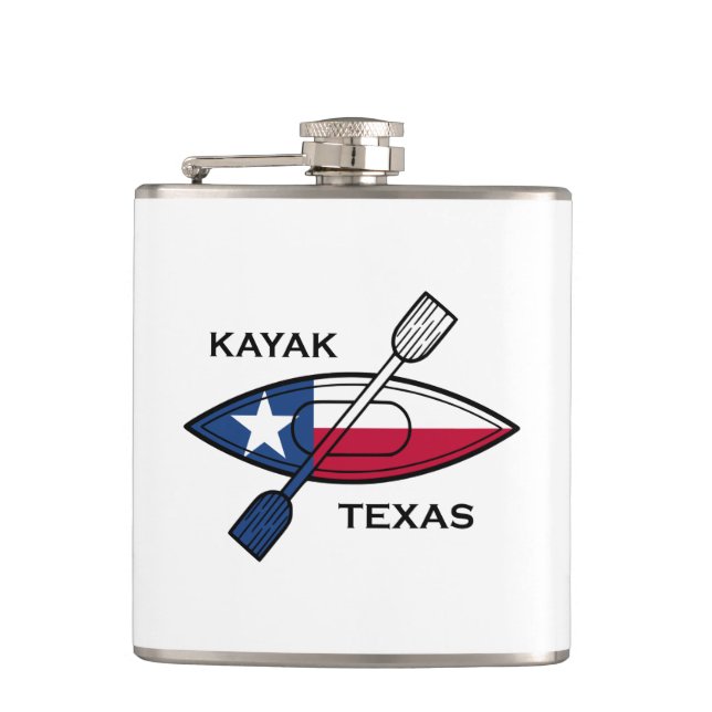 Kayak Texas Flag Flask (Front)