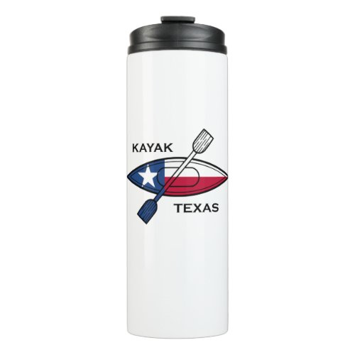 Kayak Texas Flag Thermal Tumbler