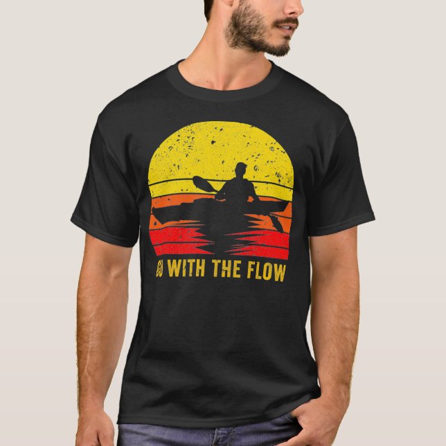 Kayak  Whitewater Canoeing Gift Kayaker Kayaking P T-Shirt (Front)