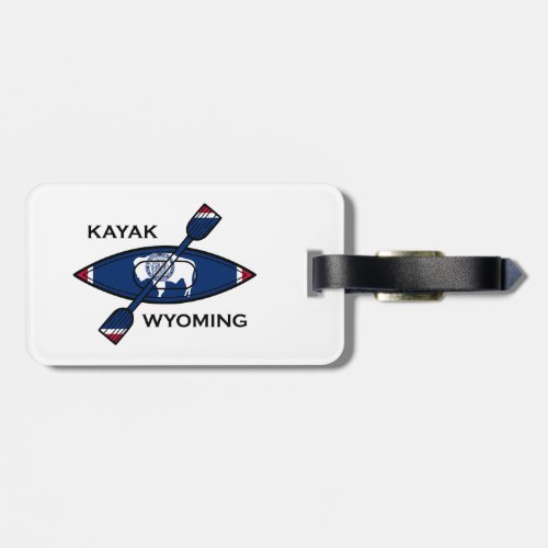 Kayak Wyoming Flag Luggage Tag