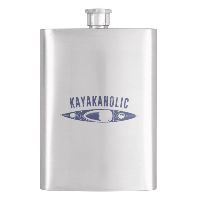 Kayakaholic Flask (Front)