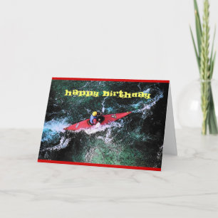 Kayaker Birthday Card