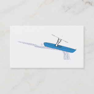 Kayaker on the water business card