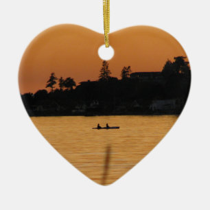 Kayakers Ceramic Ornament