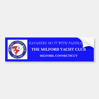 KAYAKERS DO IT WITH PADDLES... BUMPER STICKER