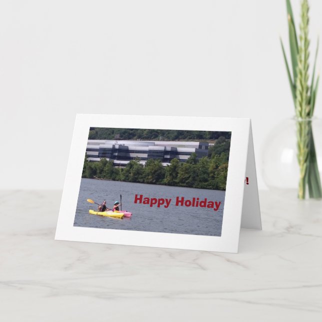 KAYAKERS PADDLE OUT TO SAY HAPPY HOLIDAY (Front)