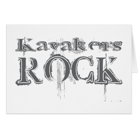 Kayakers Rock Cards (Front Horizontal)