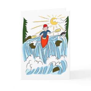 Kayaking adventure birthday card