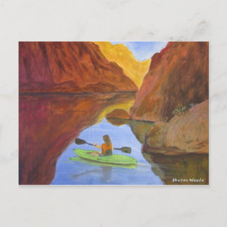 Kayaking at Lake Powell Postcard
