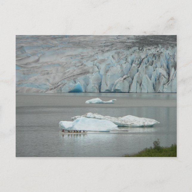 Kayaking at Mendenhall Postcard (Front)