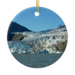 Kayaking at the Mendenhall Glacier Ceramic Ornament