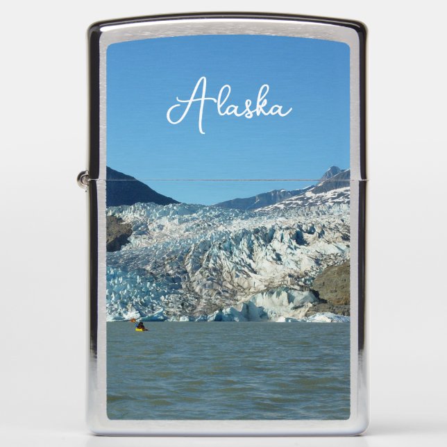 Kayaking at the Mendenhall Glacier Zippo Lighter (Front)