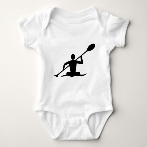 Kayaking _ Black Baby Bodysuit