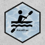 Kayaking Boating Design Patch at Zazzle