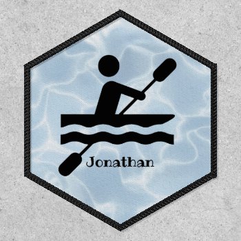 Kayaking Boating Design Patch by SjasisSportsSpace at Zazzle