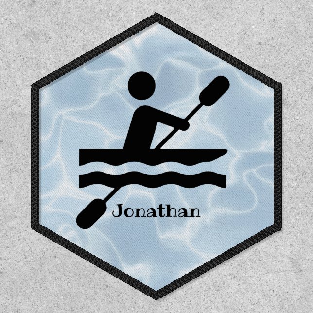 Kayaking Boating Design Patch (Front)