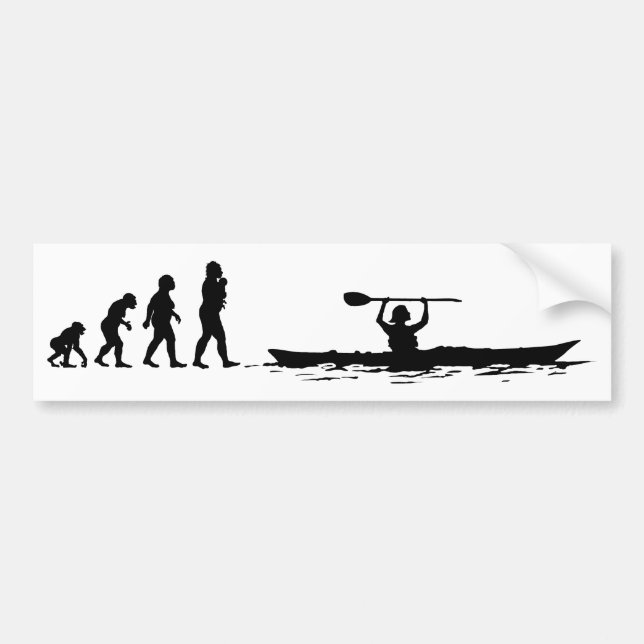 Kayaking Bumper Sticker (Front)