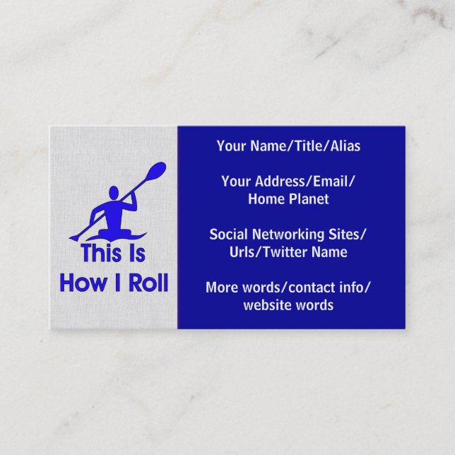 Kayaking Business Card (Front)