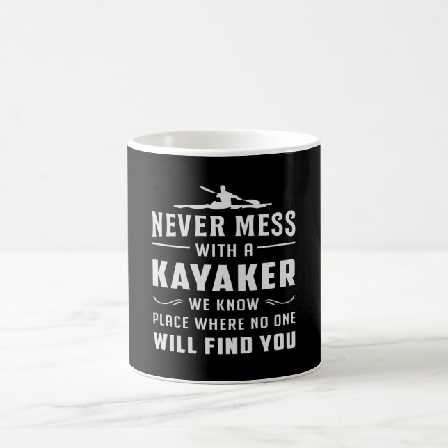 Kayaking Canoe Kayak Canoeing Paddle Funny Gift Coffee Mug (Center)