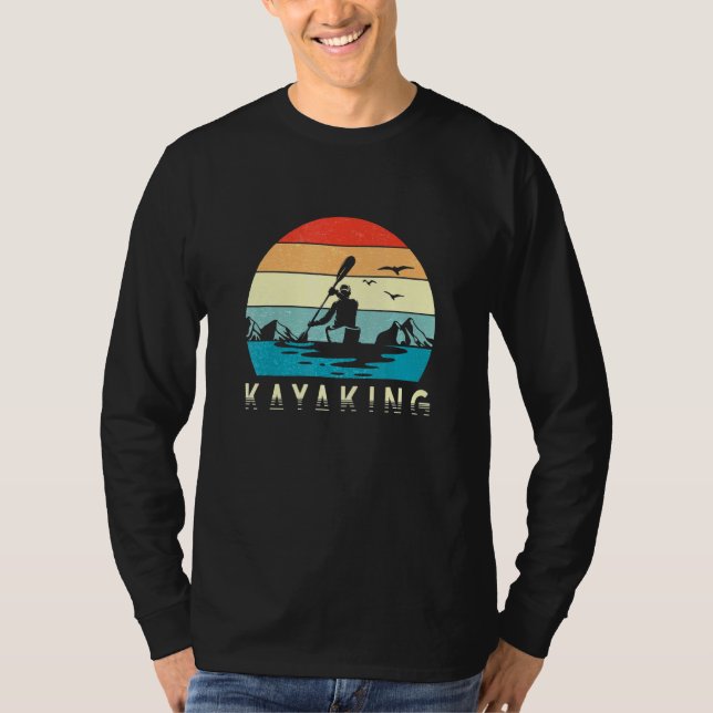 Kayaking Canoeing Camping River T-Shirt (Front)