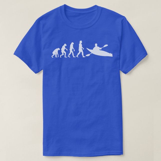 Kayaking Canoeing Evolution T-Shirt (Design Front)