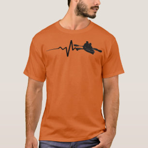 Kayaking Canoeing Heartbeat T-Shirt