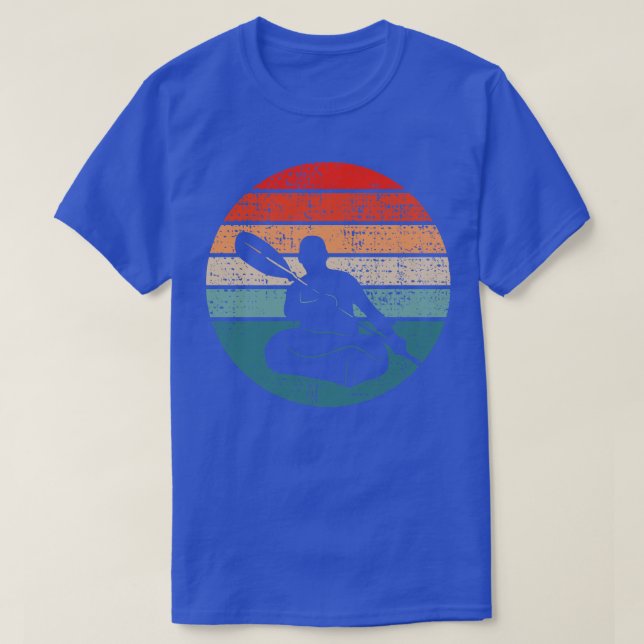 Kayaking Canoeing Retro 2 T-Shirt (Design Front)