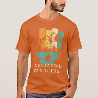 Kayaking Canoeing Retro T-Shirt