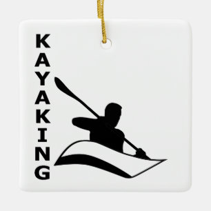 Kayaking Ceramic Ornament