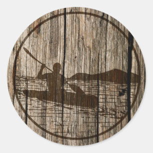 Kayaking Classic Round Sticker