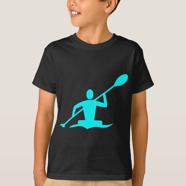 Kayaking - Cyan T-Shirt (Front)
