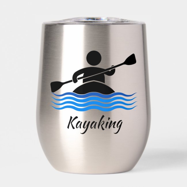 Kayaking Design Thermal Wine Tumbler