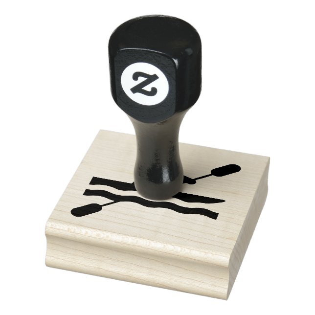 Kayaking Design Wooden Stamp (Stamp)