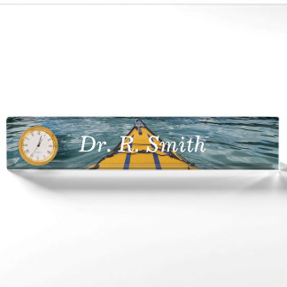 Kayaking Desk Name Plate