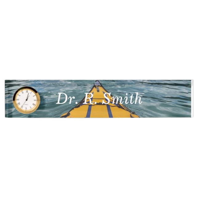 Kayaking Desk Name Plate (Front)