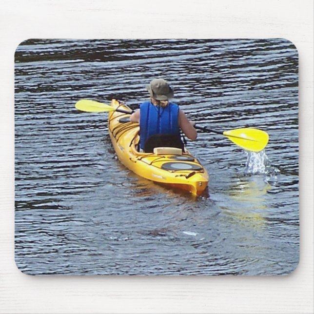 Kayaking down the river mouse pad (Front)